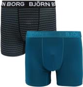 Bjorn Borg Performance Boxers 2-Pack Zwart Petrol