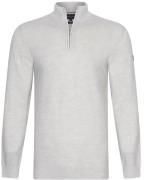 Cavallaro Merino Half-Zip Lichtgrijs