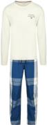 Tommy Hilfiger Pyjama Set Wit Blauw