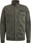 PME Legend Sweat Button Jacket Donkergroen