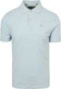 Barbour Tartan Pique Polo Lichtblauw