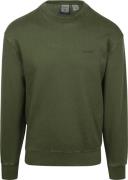 Levi's Sweater Authentic Logo Olijfgroen