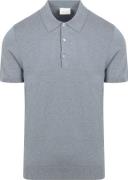Profuomo Poloshirt Luxury Knitted Blauw