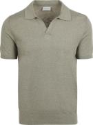 Suitable Polo Riva Linnen Groen