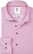 R2 Overhemd Linnen Blend Roze