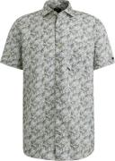 Vanguard Short Sleeve Overhemd Print Blauw Groen