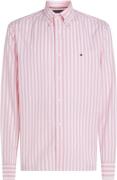 Tommy Hilfiger Poplin Overhemd Streep Roze