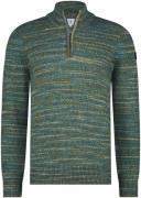 State Of Art Half Zip Trui Melange Groen