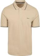 Gant Tipping Piqué Poloshirt Beige