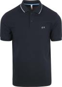 Sun68 Poloshirt Small Stripe Collar Navy