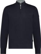 State Of Art Half Zip Trui Wol Blend Navy