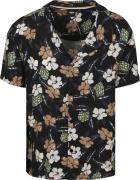 BOSS Beach Overhemd Bloem Zwart