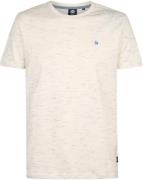 Petrol T-Shirt Sandstone Melange Ecru