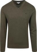 McGregor Trui V-Hals Olijfgroen