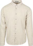 No Excess Overhemd Stripes Beige