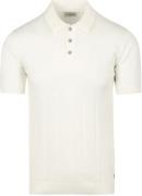 No Excess Knitted Poloshirt Off White
