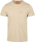 Suitable T-shirt Sonny Pocket Beige