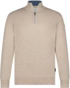State Of Art Half Zip Trui Melange Zand