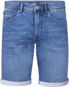 Petrol Denim Short Jackson Blauw