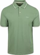 Gant Tipping Piqué Poloshirt Groen