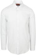 Suitable Overhemd Cotton Slub Wit