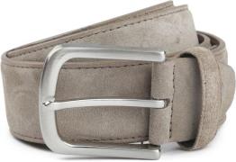 Suitable Riem Suède Leer Taupe
