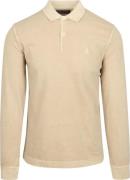 Marc O'Polo Longsleeve Poloshirt Beige