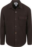 Profuomo Overshirt Moleskin Donkerbruin