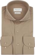 Profuomo Japanese Knitted Overhemd Beige