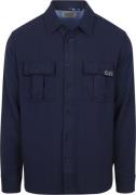 Scotch and Soda Overshirt Textured Navy