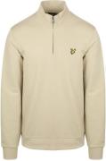 Lyle & Scott Sweat Half Zip Greige