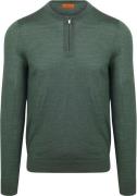 Suitable Crew Zip Merino Groen
