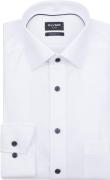 Olymp Luxor Overhemd Diamond Twill Wit