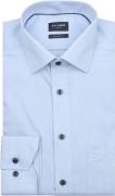 Olymp Luxor Overhemd Diamond Twill Lichtblauw