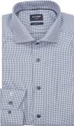 Olymp Luxor Overhemd Print Structura Blauw
