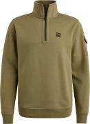 PME Legend Half Zip Trui Interlock Jersey Olive