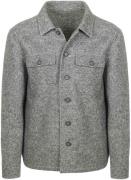 Suitable Overshirt Boiled Wool Blend Grijs
