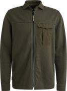 PME Legend Overshirt Jersey Waffle Beluga Groen
