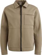 Cast Iron Overshirt Interlock Sweat Kaki