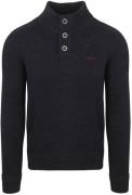 NZA Pullover Mocker Conor Melange Icon Navy