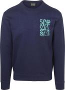 Scotch and Soda Sweater Logo Navy