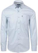 State of Art Shirt Poplin Eye Printed Stripe Grey