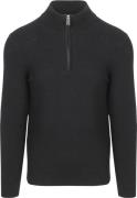 Profuomo Half Zip Pullover Structure Navy