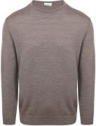 Profuomo Pullover Merinowol Taupe
