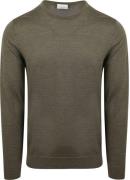 Profuomo Pullover Merinowol Olive