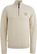 PME Legend Half Zip Trui Ecru