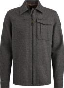 PME Legend Overshirt Wool Blend Herringbone Grijs