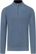 State Of Art Half Zip Trui Blauw