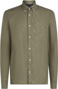 Tommy Hilfiger Overhemd Linnen Army