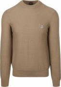 BOSS Trui Anion Taupe